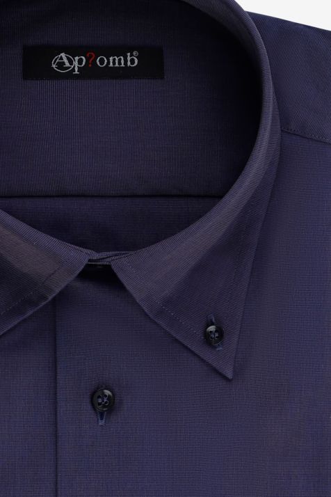 Camicia Uomo Aplomb Classic Tinta unita 100% cotone collo Button down Manica lunga