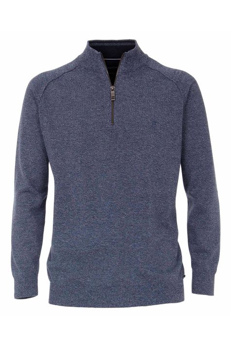 Maglia Uomo Casamoda Cerniera Classic Tinta unita 100% caldo cotone