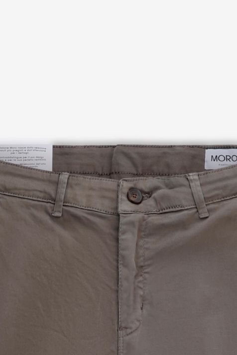 Pantalone Uomo Moro Chino Slim Tinta unita 98% cotone 2% ea