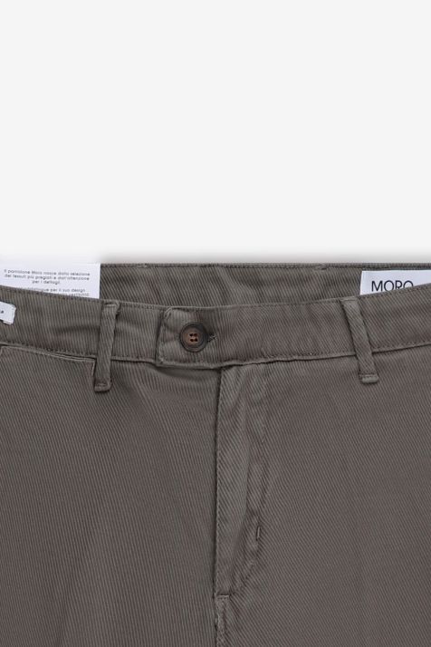 Pantalone Uomo Moro Chino Slim Tinta unita 98% cotone 2% ea
