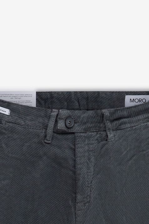 Pantalone Uomo Moro Chino Slim Tinta unita 98% cotone 2% ea