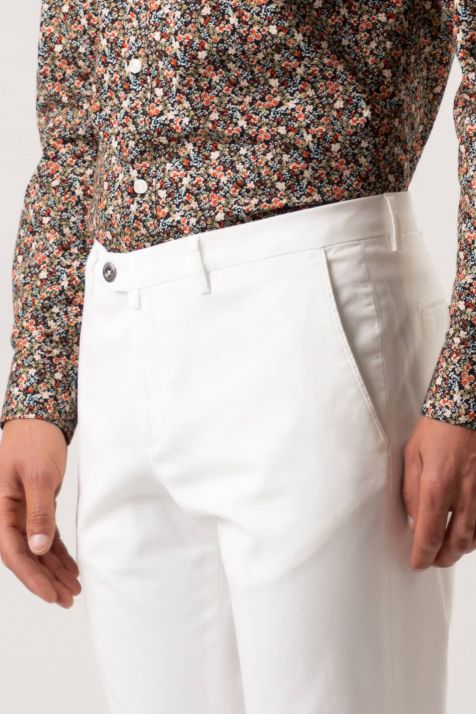 Pantalone Uomo B-Settecento Chino Slim Tinta unita 98% cotone 2% ea