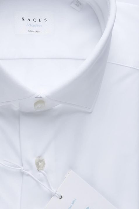 Camicia Uomo Xacus Classic Tinta unita 85% poliammide 15% elastam collo Francese Manica lunga