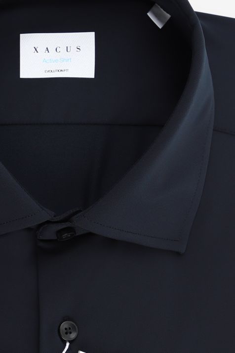 Camicia Uomo Xacus Classic Tinta unita 87% poliammide 13% elastan collo Francese Manica lunga