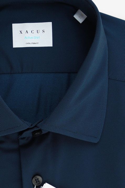 Camicia Uomo Xacus Classic Tinta unita 87% poliammide 13% elastan collo Francese Manica lunga