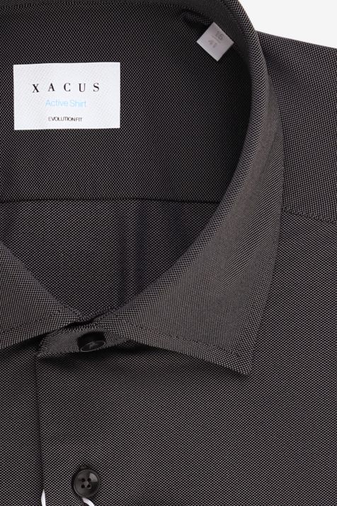 Camicia Uomo Xacus Classic Tinta unita 86% poliammide 14% elastan collo Francese Manica lunga