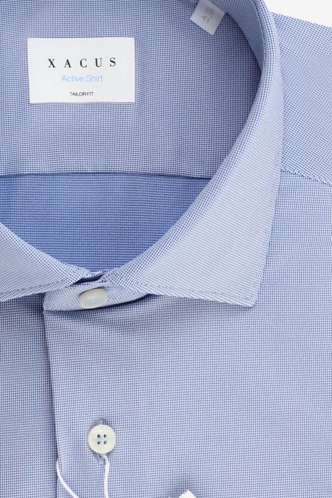 Camicia Uomo Xacus Regular Tinta unita 83% poliammide 17% elastan collo Francese Manica lunga