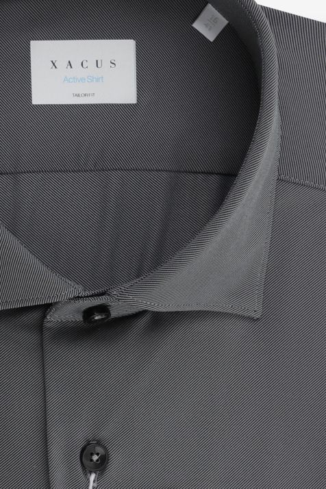 Camicia Uomo Xacus Regular Tinta unita 87% poliammide 13% elastan collo Francese Manica lunga