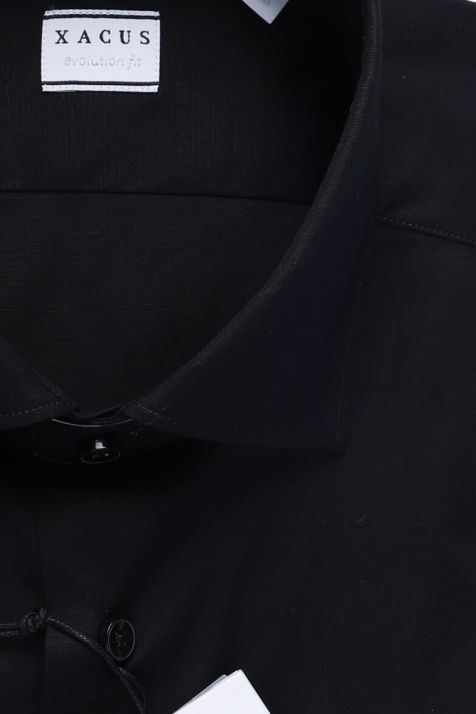 Camicia Uomo Xacus Classic Tinta unita 96% cotone 4% elastan collo Francese Manica lunga
