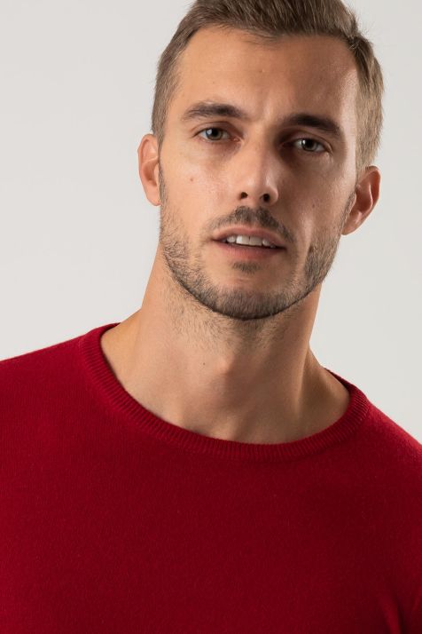 Maglia Uomo Privati Firenze Girocollo Slim Tinta unita 100% cashmere