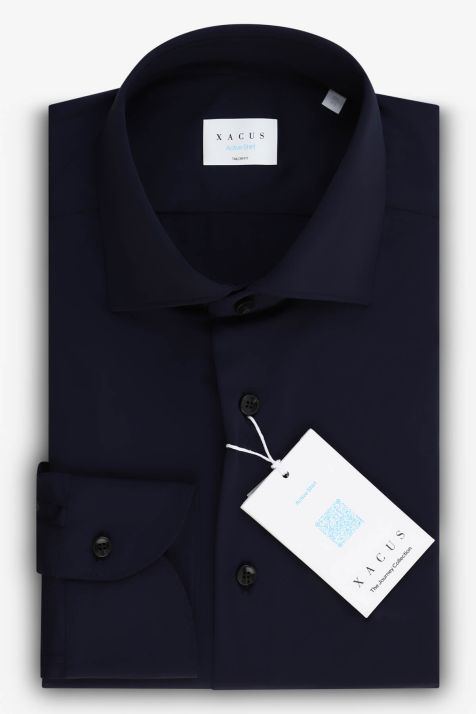 Camicia Uomo Xacus Regular Tinta unita 74% poliammide 26% ea collo Francese Manica lunga