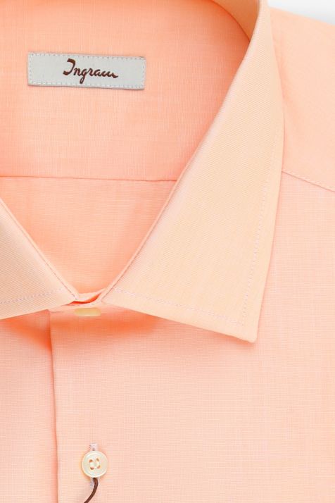 Camicia Uomo Ingram Regular Tinta unita 100% cotone collo Francese Manica lunga