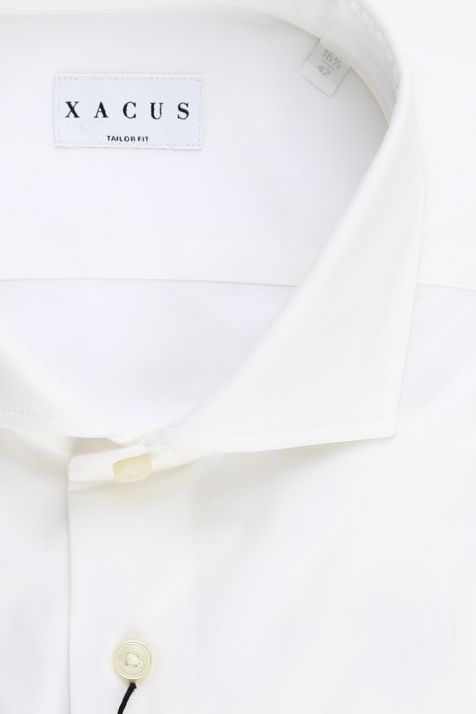 Camicia Uomo Xacus Regular Tinta unita 100% cotone collo Francese Manica lunga