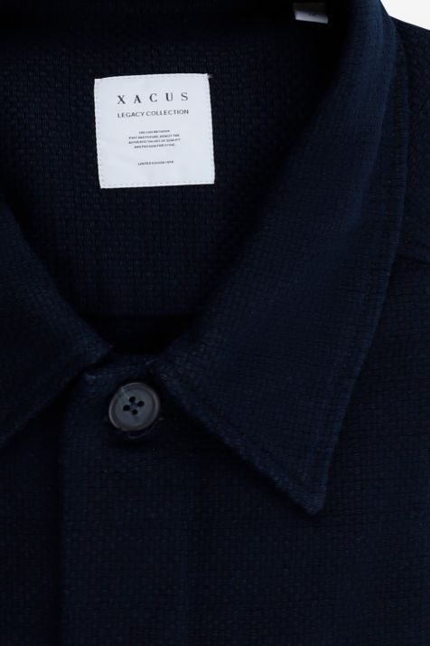Camicia Uomo Xacus Regular Tinta unita 100% cotone collo Italiano Manica lunga