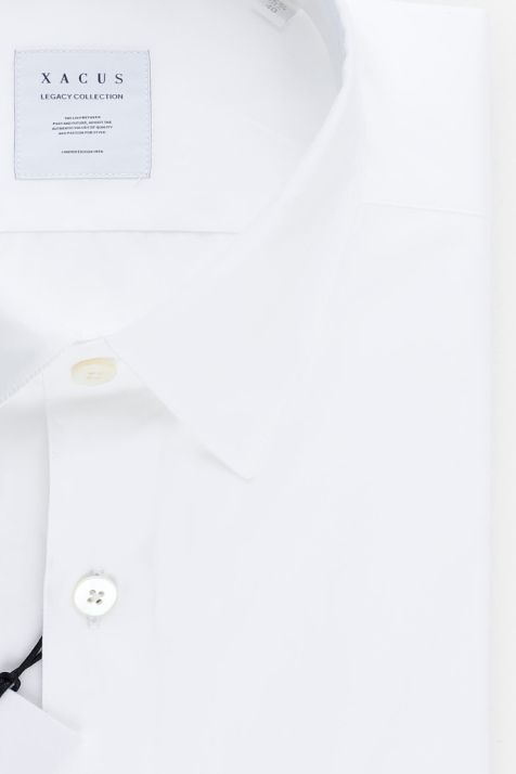 Camicia Uomo Xacus Regular Tinta unita 100% cotone collo Italiano Manica lunga