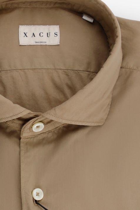 Camicia Uomo Xacus Regular Tinta unita 100% cotone collo Francese Manica lunga