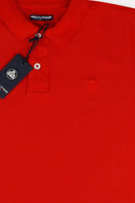 Polo Uomo Armata di Mare Regular Tinta unita 100% cotone Manica corta