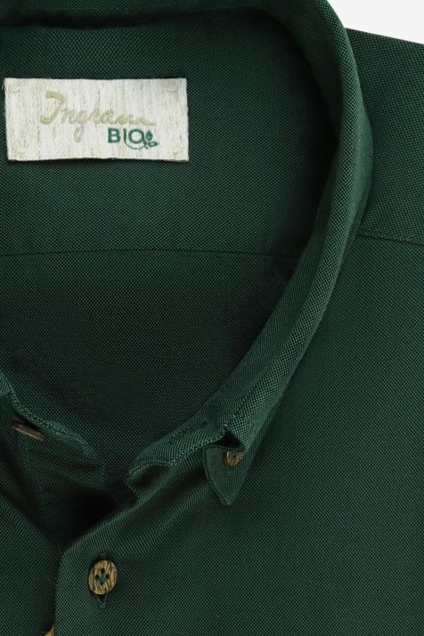 Camicia Uomo Ingram Regular Tinta unita 100% cotone collo Button down Manica lunga