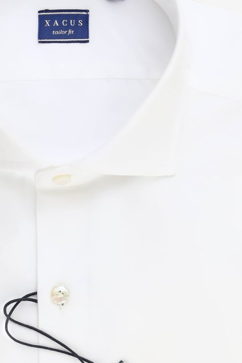 Camicia Uomo Xacus Regular Tinta unita 100% cotone collo Francese Manica lunga