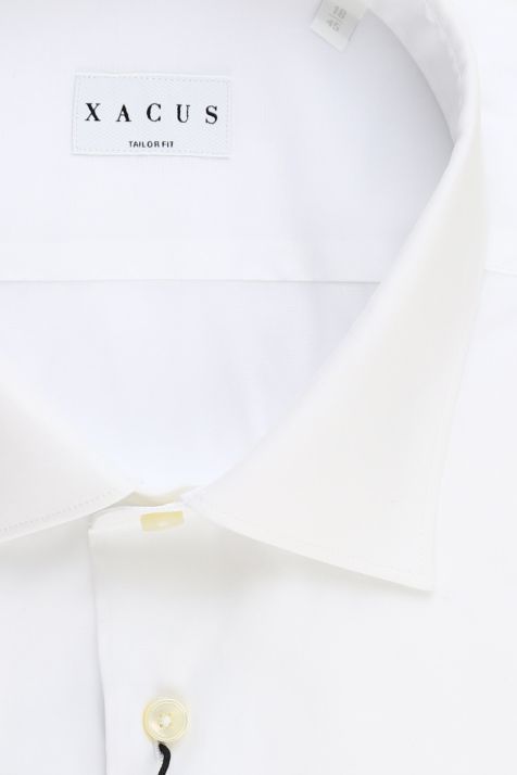 Camicia Uomo Xacus Regular Tinta unita 100% cotone collo Italiano Manica lunga