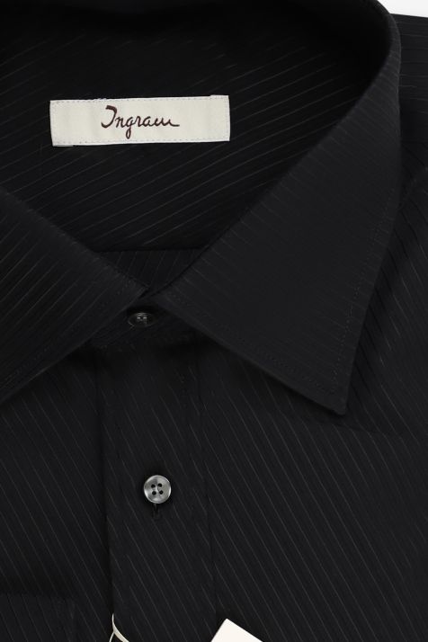 Camicia Uomo Ingram Classic Righe 100% cotone collo Italiano Manica lunga