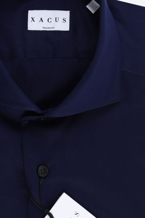 Camicia Uomo Xacus Regular Tinta unita 100% cotone collo Francese Manica lunga