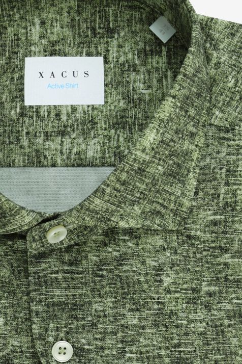 Camicia Uomo Xacus Regular Tinta unita 87% poliammide 13% elastan collo Francese Manica lunga