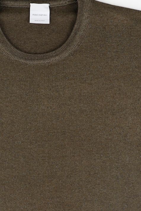 Maglia Uomo Primo Emporio Girocollo Slim Tinta unita 100% lana