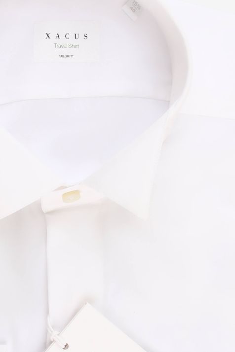 Camicia Uomo Xacus Regular No Stiro Tinta unita 100% cotone collo Cerimonia Manica lunga