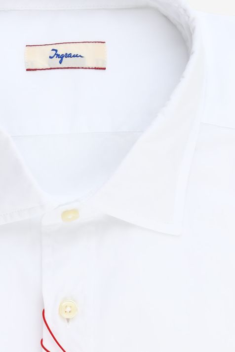Camicia Uomo Ingram Regular Tinta unita 100% cotone collo Italiano Manica lunga