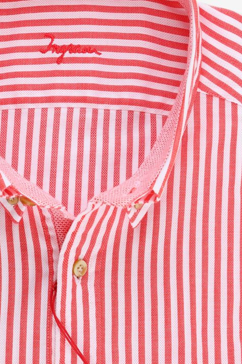 Camicia Uomo Ingram Regular Righe 100% cotone collo Button down Manica lunga