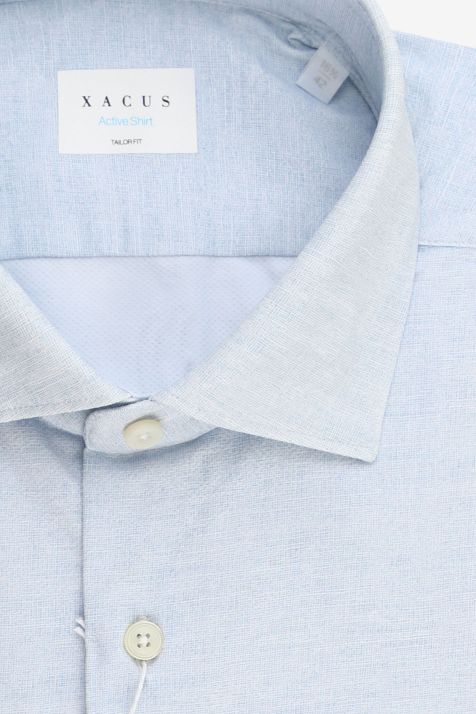 Camicia Uomo Xacus Regular Tinta unita 86% poliammide 14% elastan  collo Francese Manica lunga