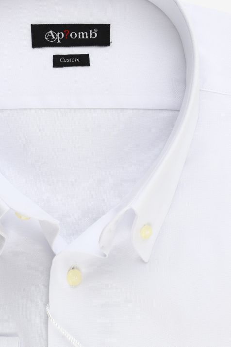 Camicia Uomo Aplomb Regular Tinta unita 100% cotone collo Button down Manica lunga