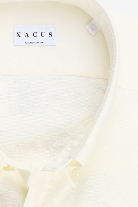 Camicia Uomo Xacus Classic Tinta unita 72% cotone 3% elastan 25% pa collo Button down Manica lunga
