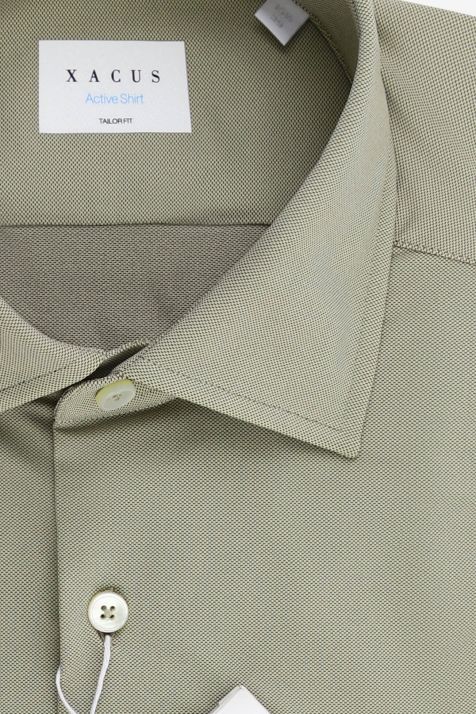 Camicia Uomo Xacus Regular Tinta unita 86% poliammide 14% elastan collo Francese Manica lunga