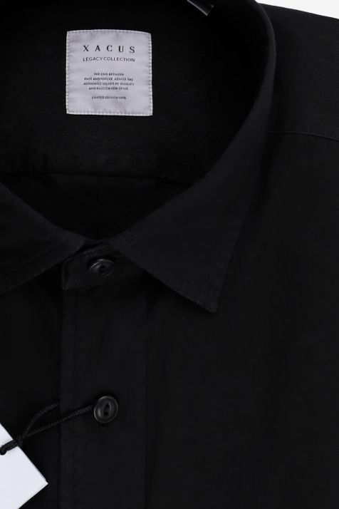 Camicia Uomo Xacus Regular Tinta unita 100% cotone collo Italiano Manica lunga