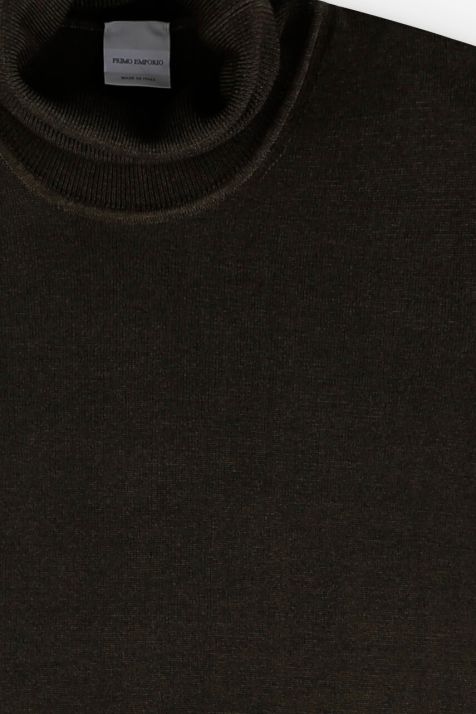 Maglia Uomo Primo Emporio Collo alto Slim Tinta unita 100% lana
