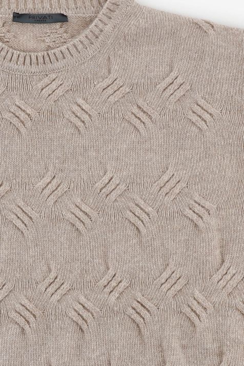 Maglia Uomo Privati Firenze Girocollo Slim Fantasia 90% lana 10% cashmere