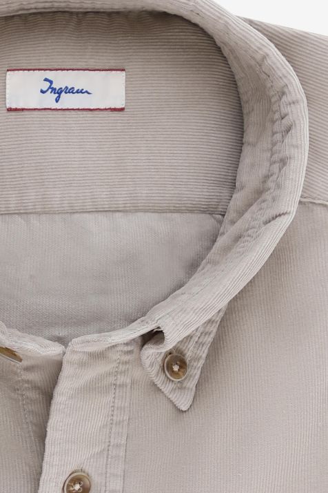 Camicia Uomo Ingram Regular Tinta unita 100% cotone collo Button down Manica lunga