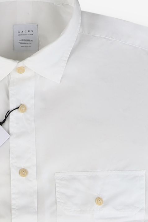 Camicia Uomo Xacus Regular Tinta unita 100% cotone collo Italiano Manica lunga