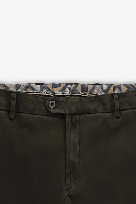 Pantalone Uomo Meyer Chino Classic Tinta unita 65% cotone biologico %20% cotone 13 %  lana vergine 2%ea