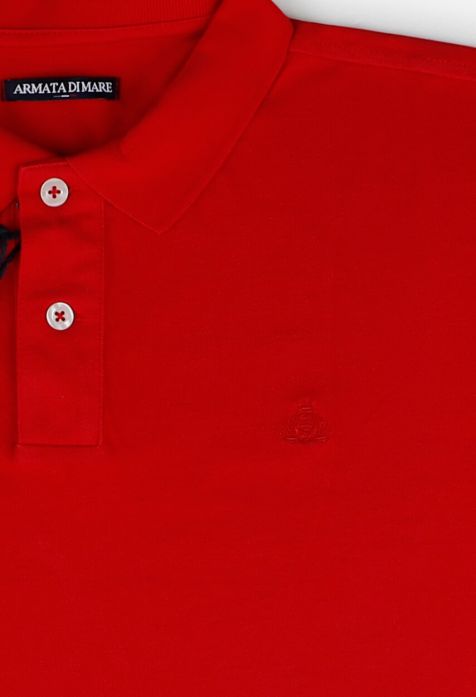Polo Uomo Armata di Mare Classic Tinta unita 100% cotone Manica corta