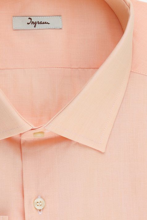 Camicia Uomo Ingram Regular Tinta unita 100% cotone collo Francese Manica lunga