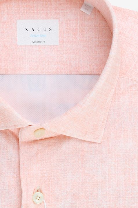Camicia Uomo Xacus Classic Tinta unita 86% poliammide 14% elastan  collo Francese Manica lunga