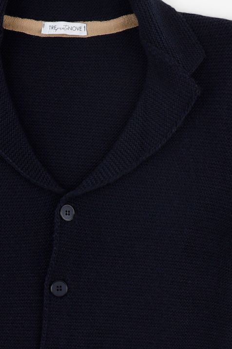 Maglia Uomo Trepuntonove Giacca Slim Tinta unita  100% Arilico