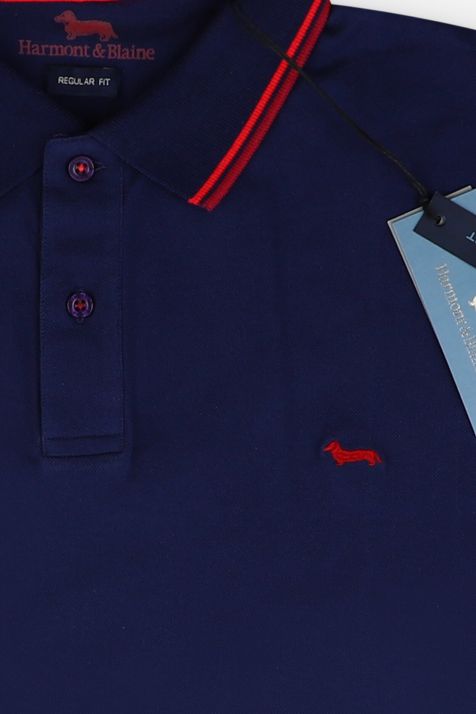 Maglia Uomo Harmont & Blaine Collo polo Regular Tinta unita 100% cotone