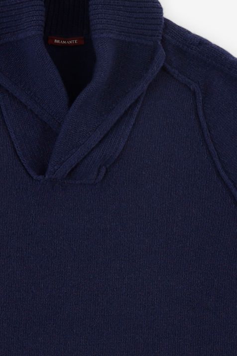 Maglia Uomo Bramante Collo alto Slim Tinta unita 100% Lana merino Extra Fine