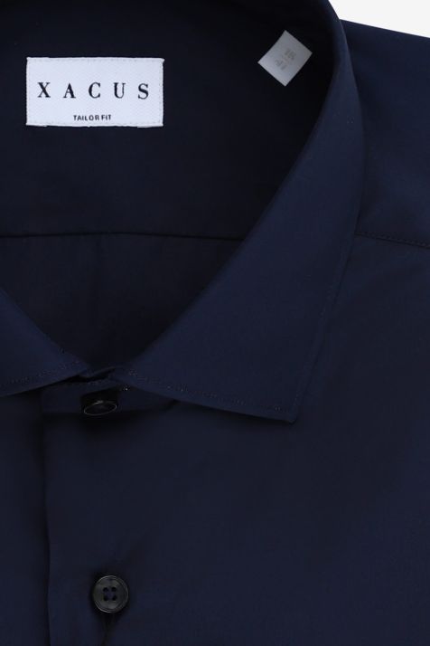 Camicia Uomo Xacus Regular Tinta unita 100% cotone collo Francese Manica lunga