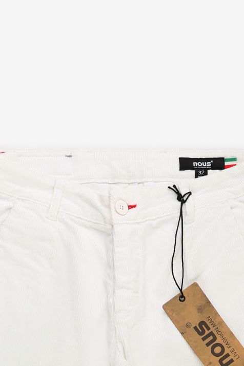 Pantalone Uomo Nous Chino Regular Tinta unita 97% cotone 3% elastan