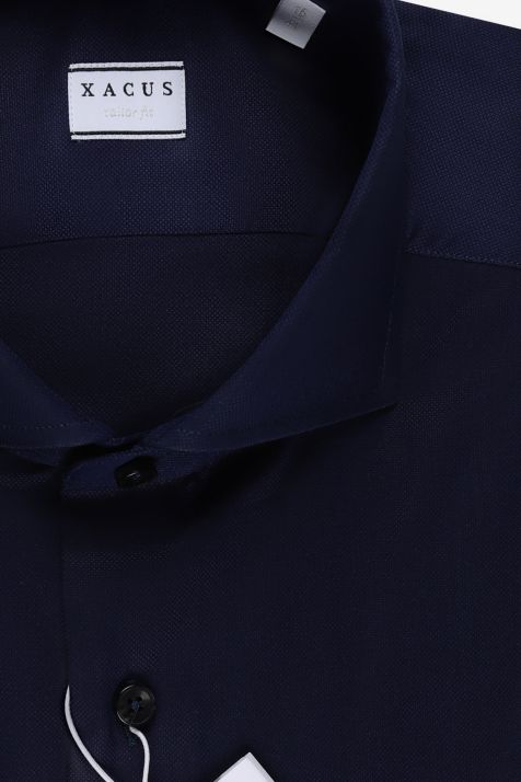 Camicia Uomo Xacus Regular Tinta unita 100% cotone collo Francese Manica lunga